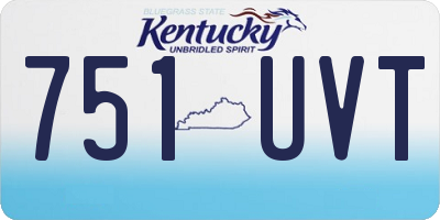 KY license plate 751UVT