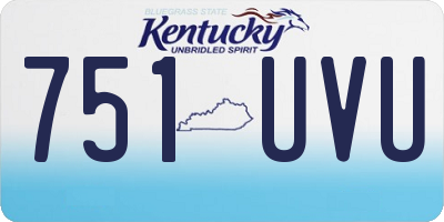 KY license plate 751UVU