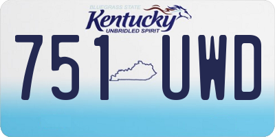 KY license plate 751UWD