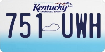 KY license plate 751UWH