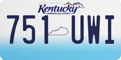 KY license plate 751UWI