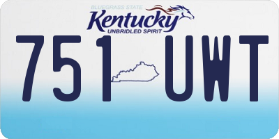 KY license plate 751UWT