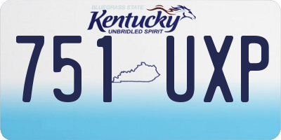 KY license plate 751UXP