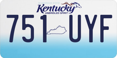 KY license plate 751UYF