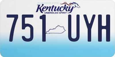 KY license plate 751UYH