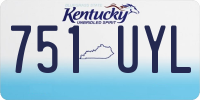 KY license plate 751UYL