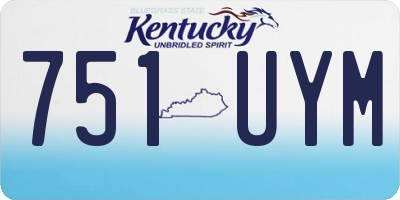 KY license plate 751UYM