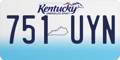 KY license plate 751UYN