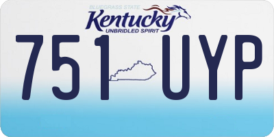 KY license plate 751UYP