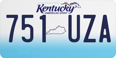 KY license plate 751UZA