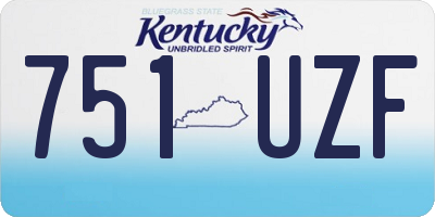 KY license plate 751UZF