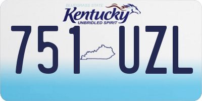KY license plate 751UZL