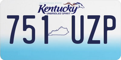 KY license plate 751UZP