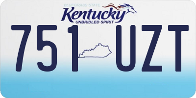 KY license plate 751UZT