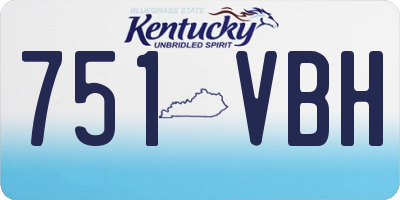 KY license plate 751VBH