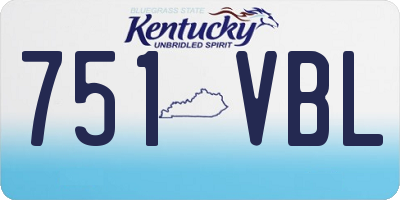KY license plate 751VBL