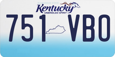 KY license plate 751VBO