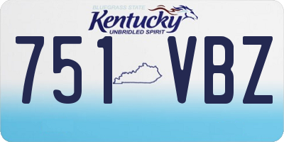 KY license plate 751VBZ