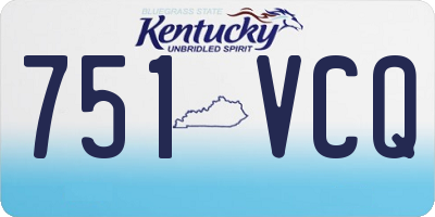 KY license plate 751VCQ