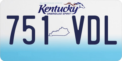 KY license plate 751VDL
