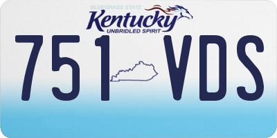 KY license plate 751VDS