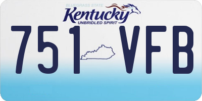 KY license plate 751VFB