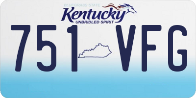KY license plate 751VFG