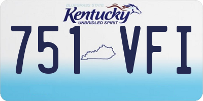 KY license plate 751VFI