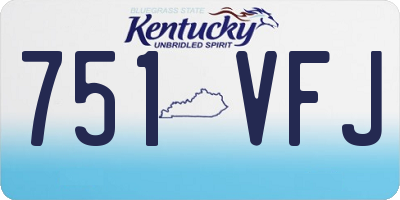 KY license plate 751VFJ