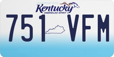 KY license plate 751VFM