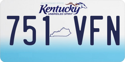 KY license plate 751VFN