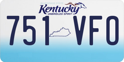 KY license plate 751VFO