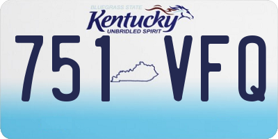 KY license plate 751VFQ