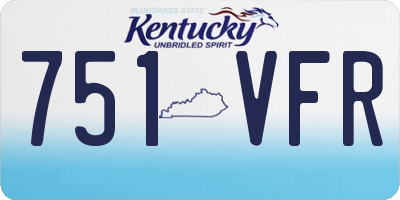 KY license plate 751VFR