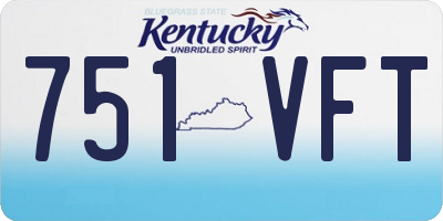 KY license plate 751VFT