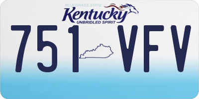 KY license plate 751VFV