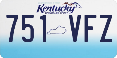 KY license plate 751VFZ