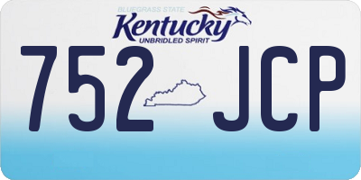 KY license plate 752JCP