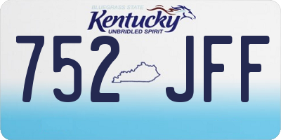 KY license plate 752JFF