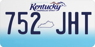 KY license plate 752JHT