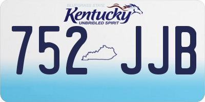 KY license plate 752JJB
