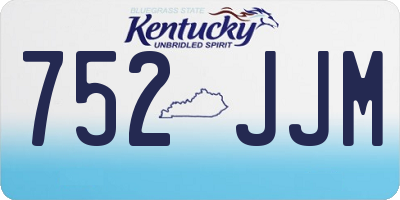 KY license plate 752JJM