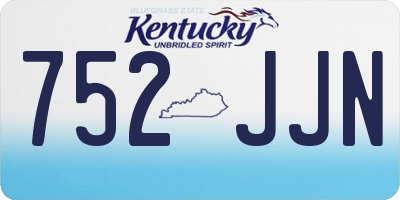 KY license plate 752JJN