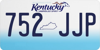 KY license plate 752JJP