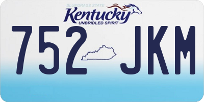 KY license plate 752JKM