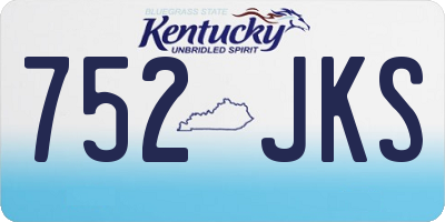KY license plate 752JKS