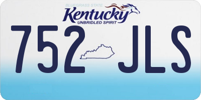 KY license plate 752JLS