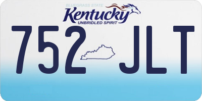 KY license plate 752JLT