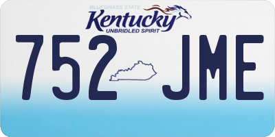 KY license plate 752JME