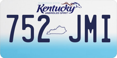 KY license plate 752JMI